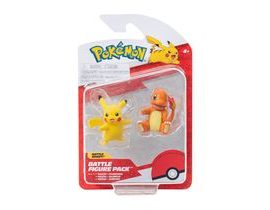 Pokémon akční figurky - 2 pack Asst (Charmander&Pikacu, Squirtle& Pikacu, Bulbusaur&Pikacu