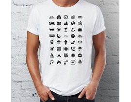 Cestovné tričko s ikonami