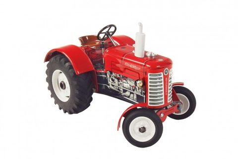 Traktor Zetor 50 Super červený na kľúčik kov 15cm 1:25 v krabičke Kovap Cena za 1ks