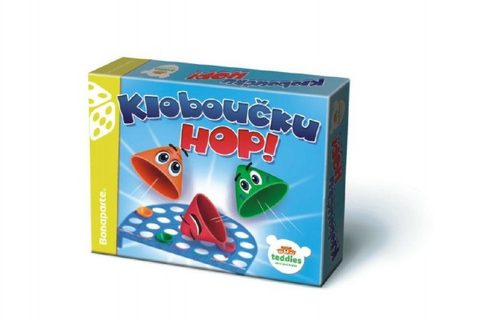 Klobúčik, hop! spoločenská hra v krabici 23x18x3,5cm Cena za 1ks