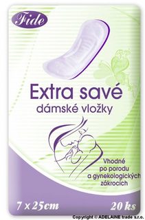 Poporodní vložky FIDE - extra savé, 20ks