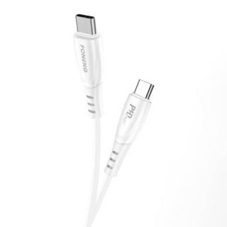 Kabel USB-C na USB-C Foneng X73, 60W, 1 m (bílý)