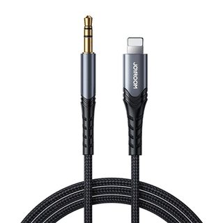 Port Audio kabel 3,5 mm Lightning 2 m Joyroom SY-A02 (černý)