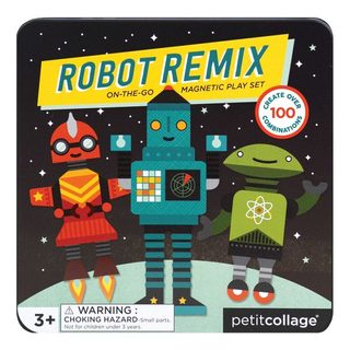 Petitcollage Magnetické knižné roboty - poškodená kovová krabička