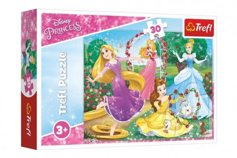 Puzzle Princezné Disney 27x20cm 30 dielikov v krabičke 21x14x4cm Cena za 1ks