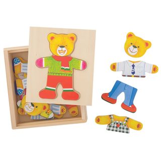 Bigjigs Toys Obliekacie puzzle Pan medveď