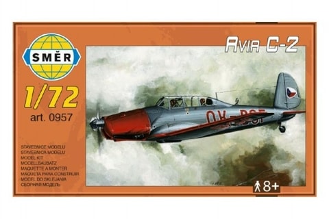Model Avia C-2 1:72 15,2x1,18 cm v krabici 25x14,5x4,5cm