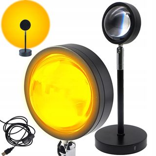 LED Lampa s 5 výměnnými filtry - západ slunce