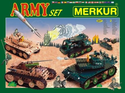 Stavebnice MERKUR Army Set 657ks 2 vrstvy