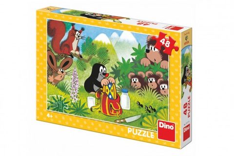 Puzzle Krtko a olovrant 48 dielikov 26x18cm v krabici 27x19x4cm Cena za 1ks