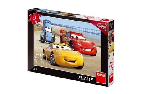 Puzzle Cars / Autá na pláži 24 dielikov 26x18 cm v krabici 27x19x3,5cm Cena za 1ks