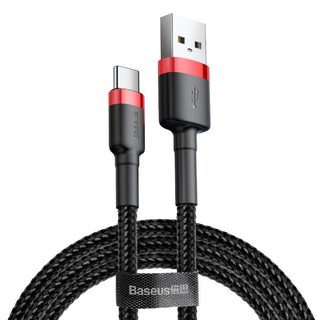 Baseus Cafule kabel USB-C 3A 0,5 m (červeno-černý)