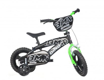 Baby Bike Dino Bikes BMX 125xl Black-Green 12