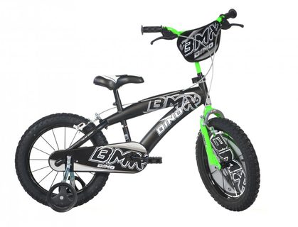 Baby Bike Dino Bikes BMX 145xc Black-Green 14