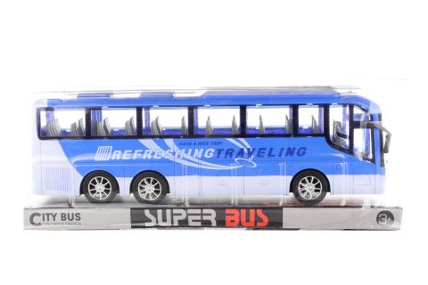 Autobus na zotrvačník modrá