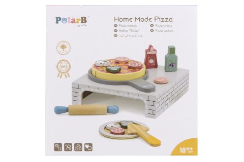 Drevená pizza s príslušenstvom