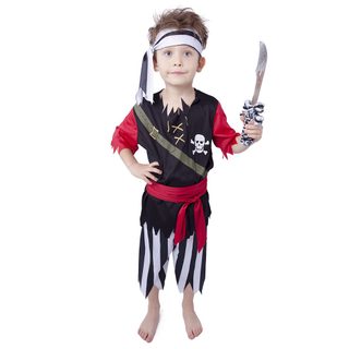 Detský kostým pirát sa šatkou (M)
