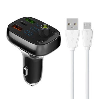 LDNIO Bluetooth C704Q 2USB, USB-C Vysílač FM + kabel MicroUSB