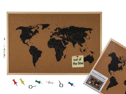 Pinboard, mapa světa 
