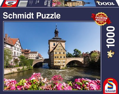 Puzzle Stará radnice v Bambergu 1000 dílků - SCHMIDT
