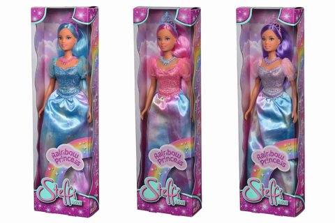 Steffi Rainbow Princess Doll, 3 druhy