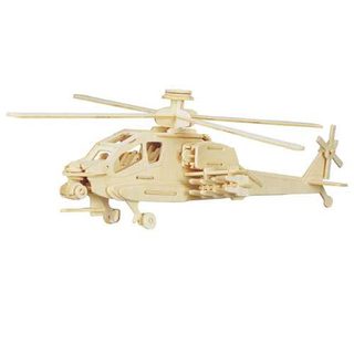 Woodcraft Drevené 3D puzzle vrtuľník Apache