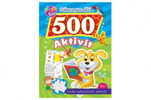 Pracovný zošit 500 zábavných aktivít CZ verzia 21x28cm Cena za 1ks