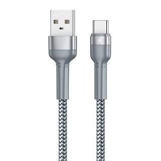 Kabel USB-C Remax Jany Alloy, 1 m, 2,4 A (stříbrný)
