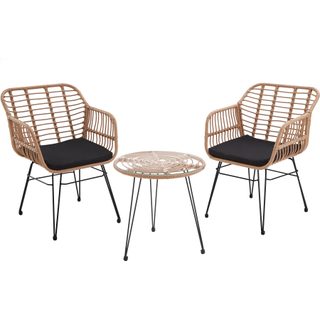 Tectake 403557 Garden Rattan Furniture Molfetta