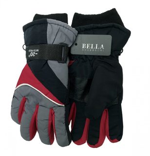Detské zimné rukavice Bella Accessori 9011S-10 tmavošedé