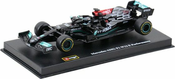 Bburago 1:43 RACE F1 - MERCEDES-AMG F1 W12 E Performance (2021) #77 (Valtteri Bottas) wit