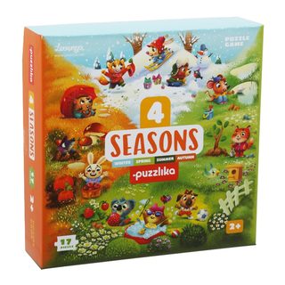 Puzzlika 15238 Čtyři roční doby - naučné puzzle 17 dílků