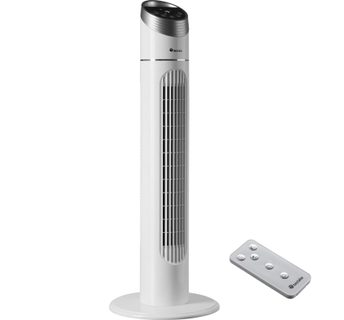 Tectake 403922 Stĺpový ventilátor 90 cm - Plast bielych ABS