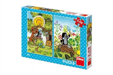 Puzzle Krtko 2x48 dielikov 18x26cm v krabici 27x19x4cm Cena za 1ks