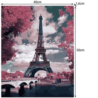 Kreativní malování podle čísel 40 x 50 cm - Eiffelova věž