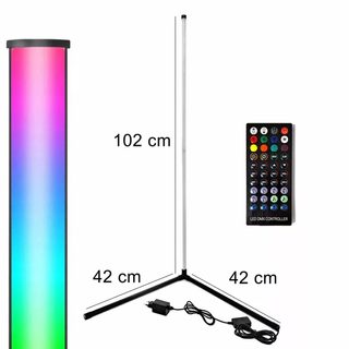 Rohová LED RGB+W lampa s dálkovým ovládáním - 102 cm