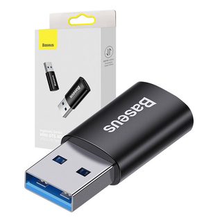 Baseus Ingenuity adaptér USB-A na USB-C OTG (černý)