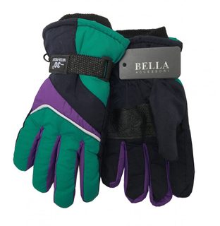 Detské zimné rukavice Bella Accessori 9009-7 modro-zelené