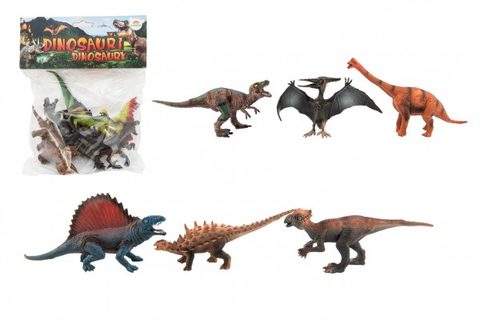 Dinosaurus plast 14-19cm 6ks v sáčku Cena za 1ks