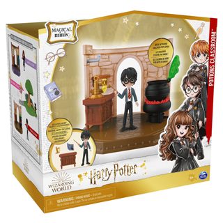 Harry Potter učebna míchání lektvarů s figurkou Harryho