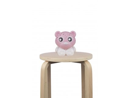 Playgro - Teddy Bear lampa s projektorom - ružová biela