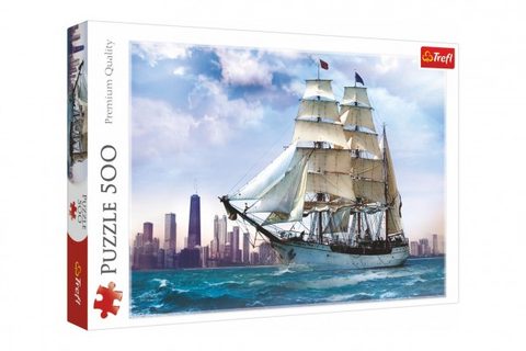 Puzzle Plachtenie okolo Chicaga 500 dielikov 48x34cm v krabici 40x26,5x4,5cm Cena za 1ks