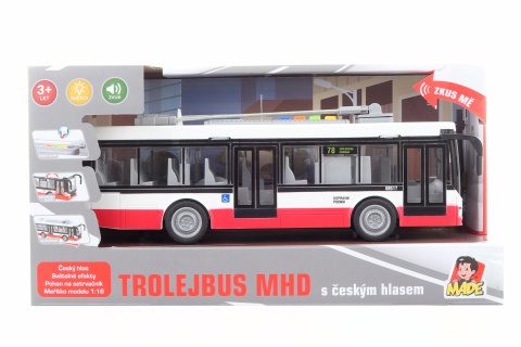 Trolleybus s českým hlasom