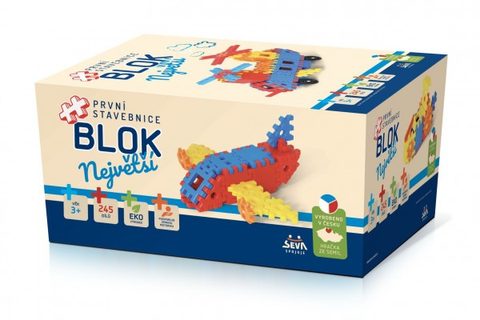 Kit Block Najväčší plastový 245ks v rámčeku 27x38x18cm