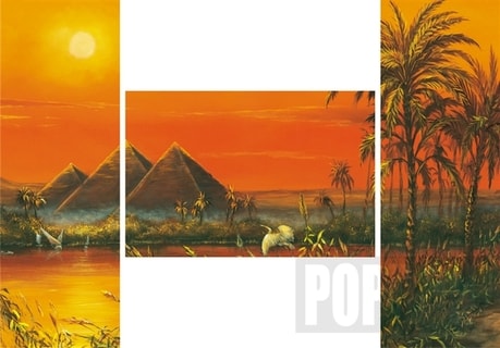 Triptych puzzle Dojmy z Egypta 3x500 dielov