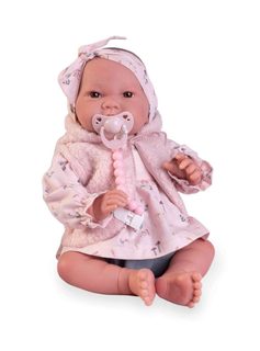 Antonio Juan 80322 SWEET REBORN NICA - realistická panenka miminko s měkkým látkovým tělem - 42 cm