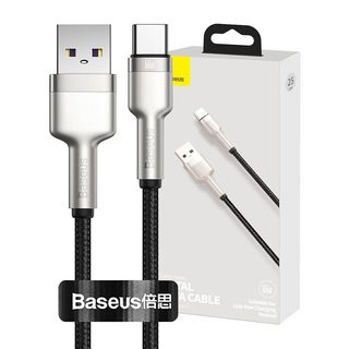 Kabel USB pro USB-C Baseus Cafule, 66 W, 0,25 m (černý)