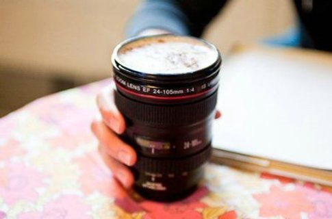 Hrnček objektív Lens cup light