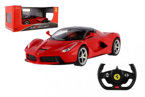 Auto RC Ferrari Red Plastic 32cm 2,4GHz diaľkový ovládač. Ovládanie batérie v poli 43x19x23cm