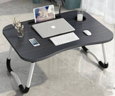 Skládací stolek pod notebook - 60 x 27 x 40 cm - černý